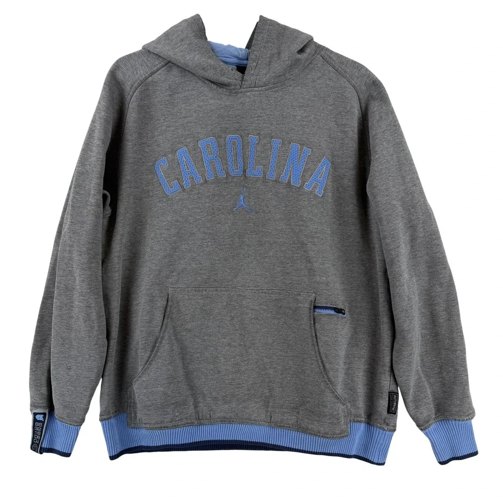 Air Jordan North Carolina Tar Heels Sweatshirt Mens Medium‎ Gray NCAA Basketball